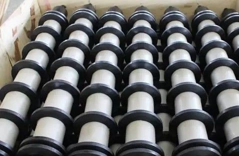 Low Rolling Resistant JIS Rubber Disc Return Roller